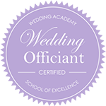 Wedding officiant certified logo