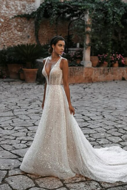 Robe de mariée à strass